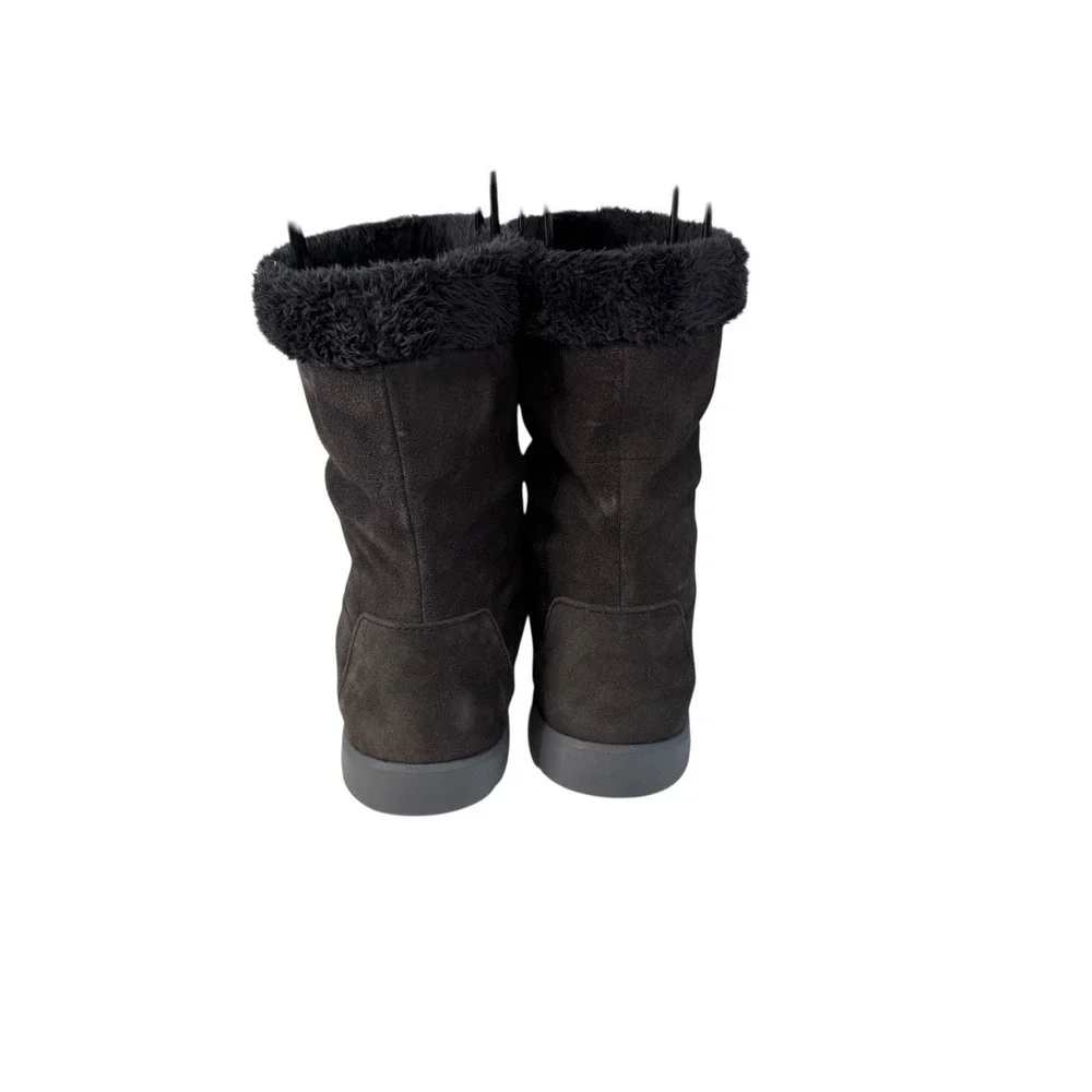 The North Face Nuptse Apres Brown Suede Waterproof Women's‎ Size 5 No Box